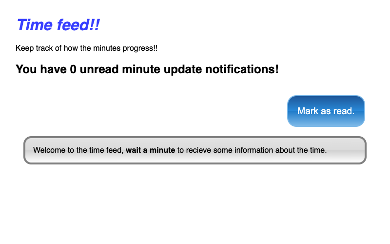Favicon Badge / Time Feed