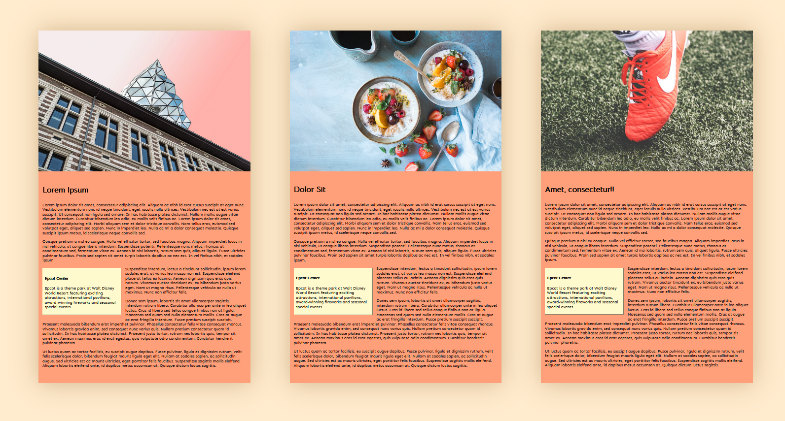 Preview image for Horizontally Scrolling Panes with clean HTML and modern CSS