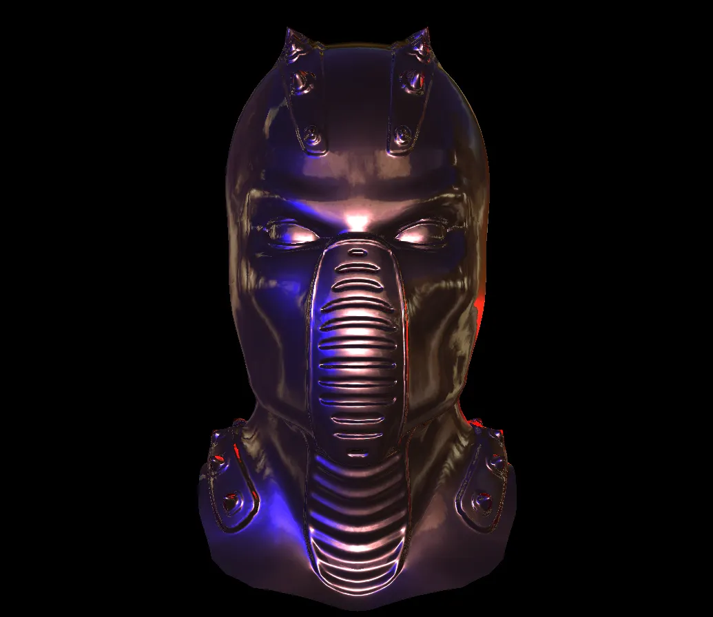 This example is a model that had maps for Ambient Occlusion, Displacement and Normals.