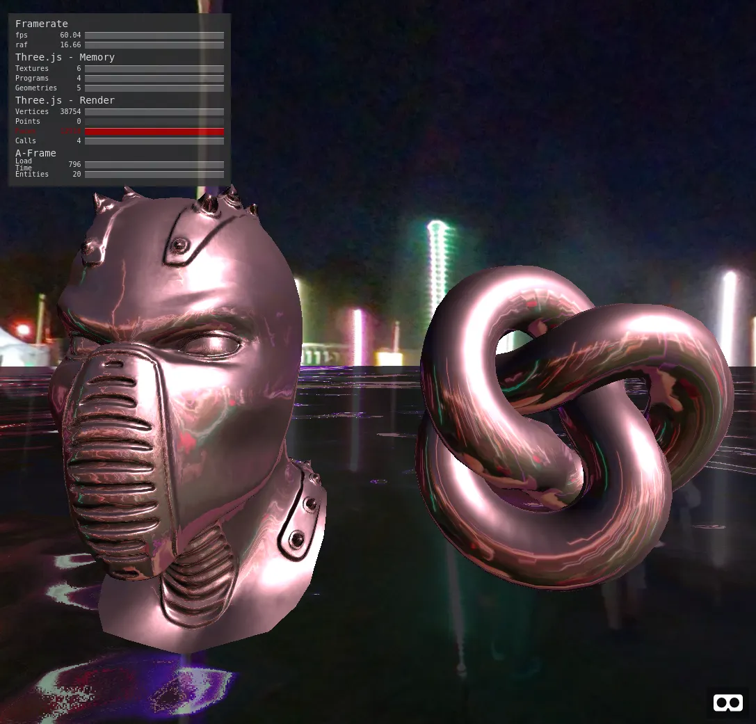 New water on the bottom with spherical environment mapping. The bust has Ambient Occlusion, Displacement and Normal Maps.