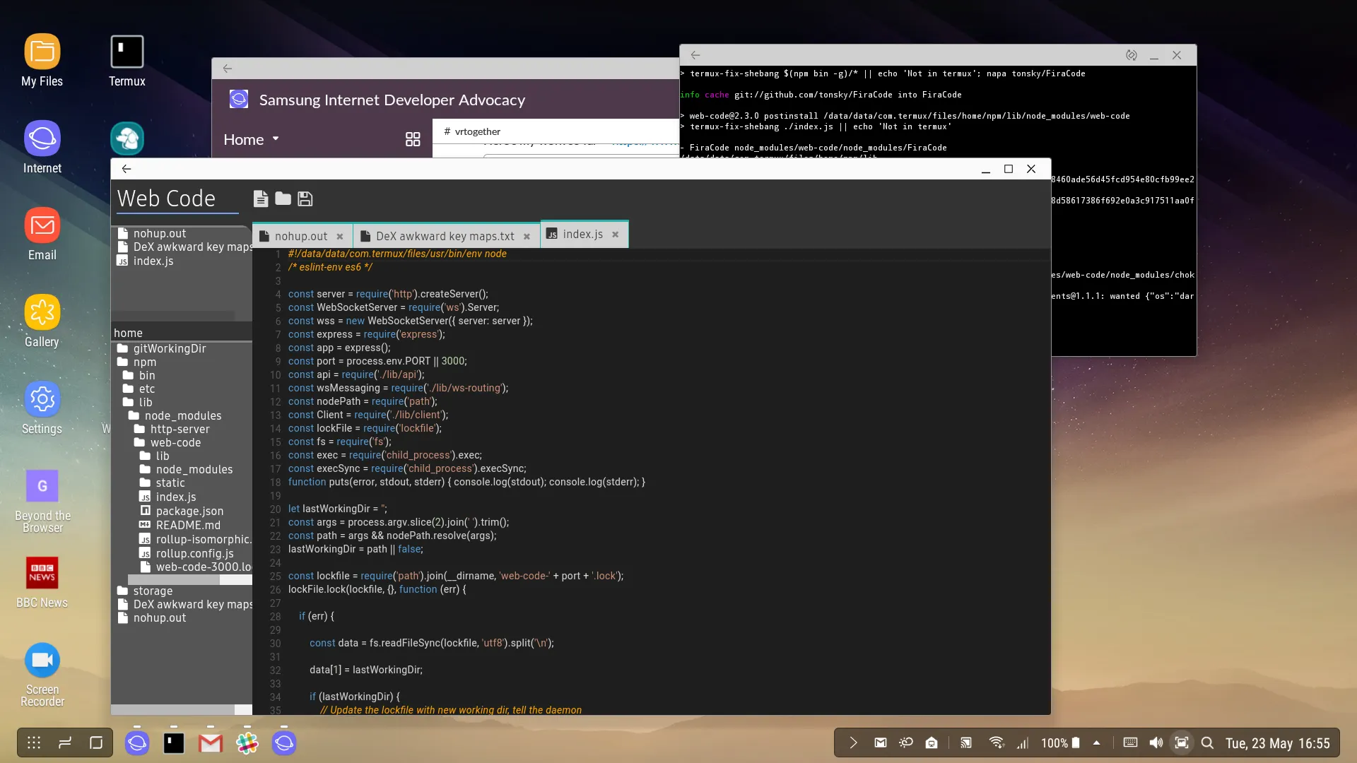 Preview image for Writing software using a phone!