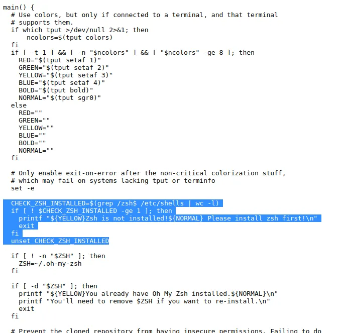 Remove the highlighted lines