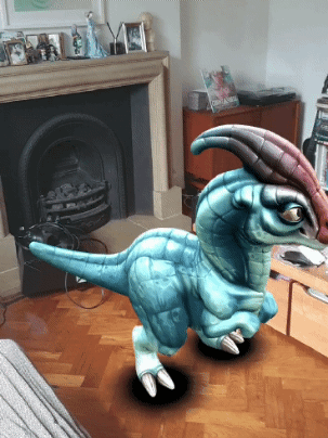 XR Dinosaurs was built by [Brandon Jones (Tojiro)](https://twitter.com/tojiro) using THREE.js.